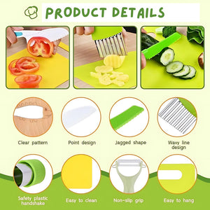 13 - Piece Montessori Kitchen Tools Set for Toddlers – Safe Kids Cooking Set - LearnLark Montessori