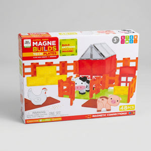 Themed Magnetic Building Tiles for STEM Play