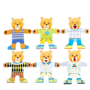 Montessori Animal Dress-Up Wooden Puzzle_learnlarkmontessori