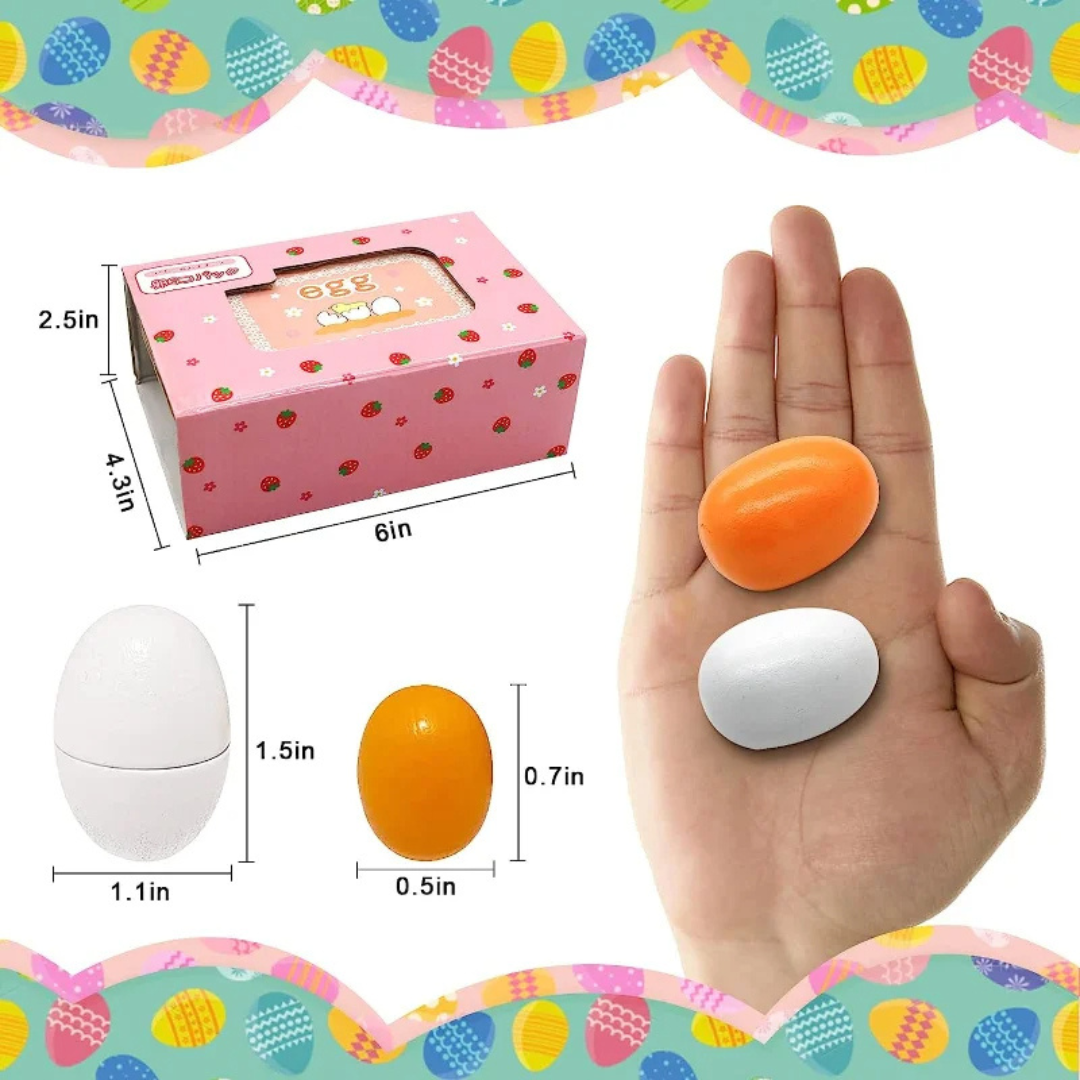 Montessori Wooden Eggs Play Set_learnlarkmontessori