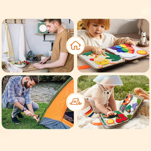 Montessori Baby Soft 3D Cloth Book – First Learning Book for Color Recognition & Life Skills Development