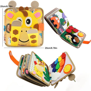 Montessori Baby Soft 3D Cloth Book – First Learning Book for Color Recognition & Life Skills Development