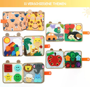 Montessori Baby Soft 3D Cloth Book – First Learning Book for Color Recognition & Life Skills Development