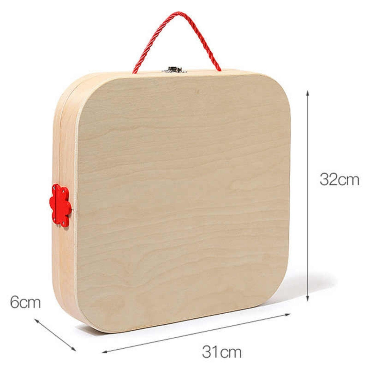 Dimensions of Montessori DIY wooden toolbox for preschoolers