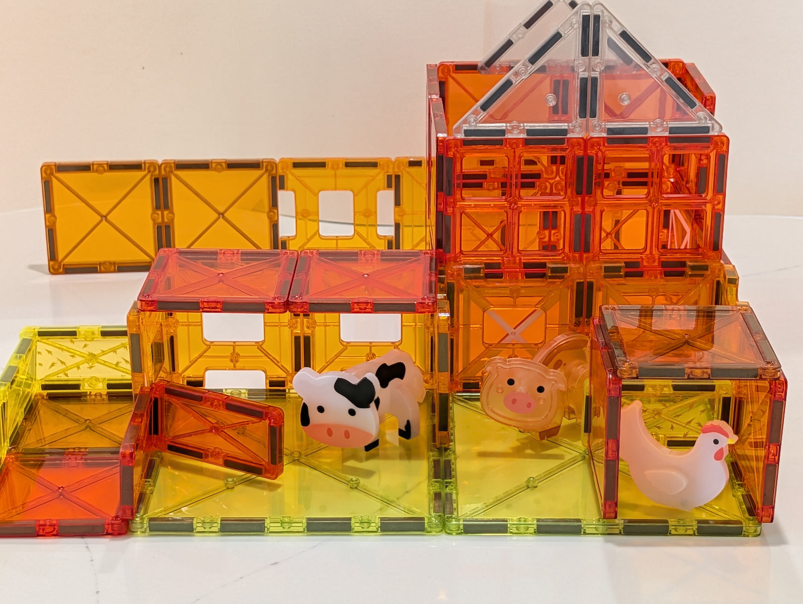 Themed Magnetic Building Tiles for STEM Play