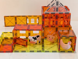 Themed Magnetic Building Tiles for STEM Play