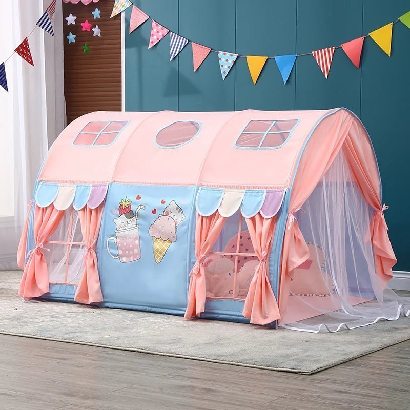 Large Kids Play House Tent – Indoor Castle with Window for Boys & Girls - LearnLark Montessori