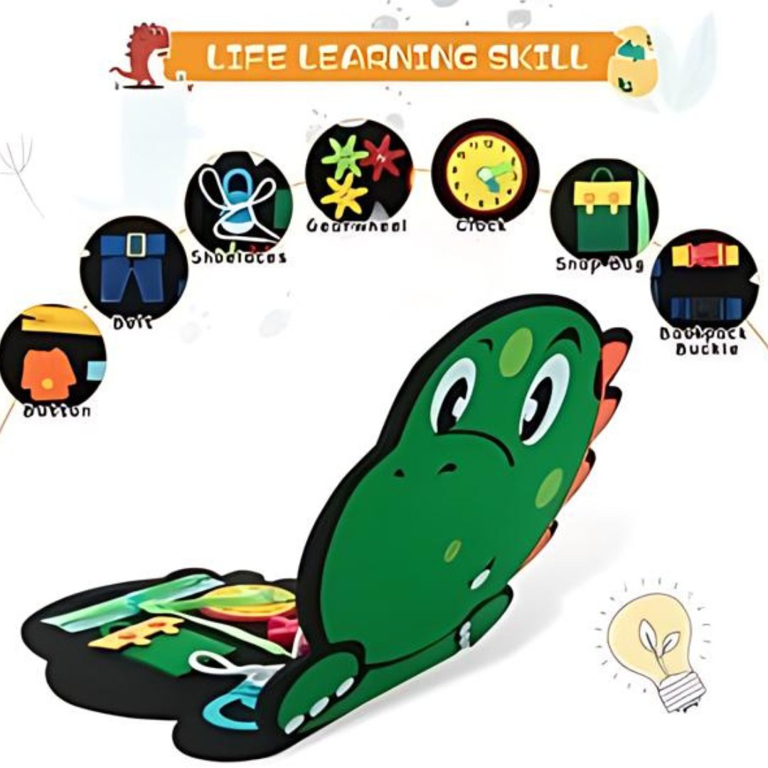 Montessori Busy Board – 3D Felt Cloth Learning Quiet Book for Toddlers - LearnLark Montessori