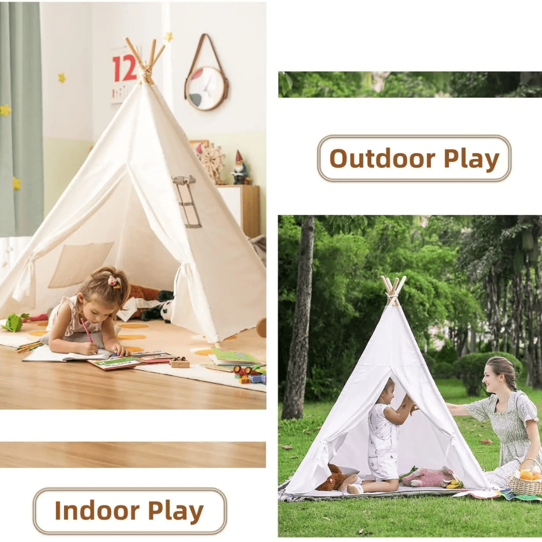 montessori tent Montessori kids Teepee Tent – Portable Playhouse Wigwam for Children's