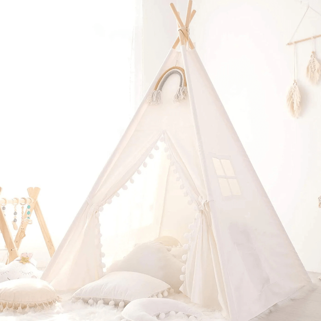 Montessori kids Teepee Tent – Portable Playhouse Wigwam for Children’s Indoor Fun - LearnLark Montessori