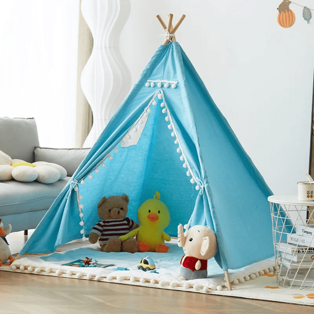 montessori tent Montessori kids Teepee Tent – Portable Playhouse Wigwam for Children's