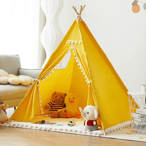 montessori tent Montessori kids Teepee Tent – Portable Playhouse Wigwam for Children's