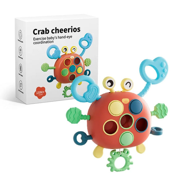 1 Year Old Baby Crab Toy KOCKSHION Toy - Educational Teething Sensory ...